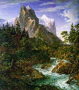 Joseph Anton Koch The Wetterhorn with the Reichenbachtal Norge oil painting reproduction